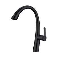 Griferia Lavaplatos Monocontrol Extraible Cocina Laton Negro Mate