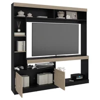 Estante Classic Tv 55" 180x180x30 Rta Cartagena Wengue