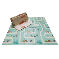 Tapete de Juego Plegable Gateo Bebé 200x180 cm Doble Faz