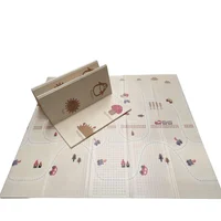 Tapete de Juego Plegable Gateo Bebé 200x180 cm Doble Faz