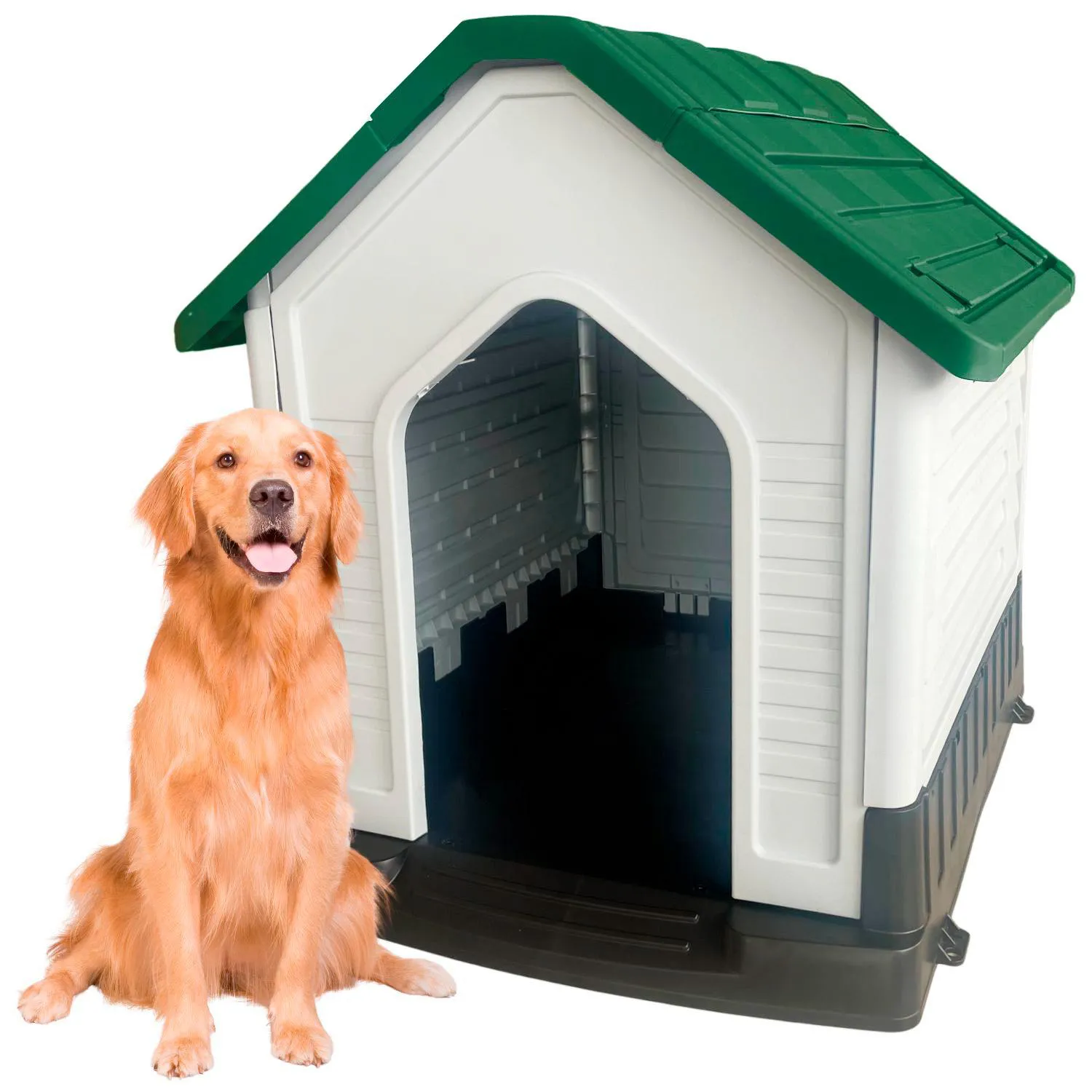 Casa Perro Refugio Resistente Rígido Plástico Raza Grande