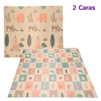Tapete de Juego Plegable Gateo Bebé 200x180 cm Doble Faz