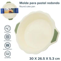 Molde Silicona Redondo P/hornear 30x26.5x5.3cm Pza