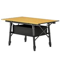 Mesa de Aluminio 90 x 55 cm Tipo Plegable Ajustable Genérica