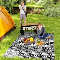 Alfombra Exterior Polipropileno Reversible Plegable con Bolsa Portátil Genérica