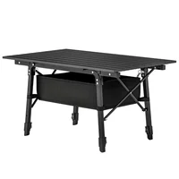 Mesa de Aluminio 90 x 55 cm Tipo Plegable Ajustable Genérica