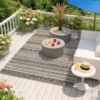 Alfombra Exterior Polipropileno Reversible Plegable con Luces USB Portátil Genérica