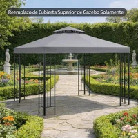 Pérgola de Metal 300 x 300 cm Tipo Adosada Genérica