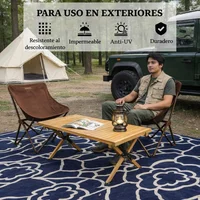 Alfombra Exterior Polipropileno Reversible Plegable con Bolsa Portátil Genérica