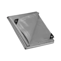 Lona Impermeable Gris 4x7m Reforzada Toolcraft Uso Rudo