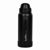 Termo Botella Buffer 1lt Tapa 2en1 Triple Aisl - Black