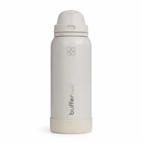 Termo Botella Buffer 1lt Tapa 2en1 Triple Aisl - Ivory