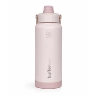 Termo Botella Buffer 1lt Triple Aisl Base Silicona - Pinky