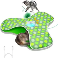 Juguete para Gatos Automático Escondite Plumas Tela Recargable Sofolor