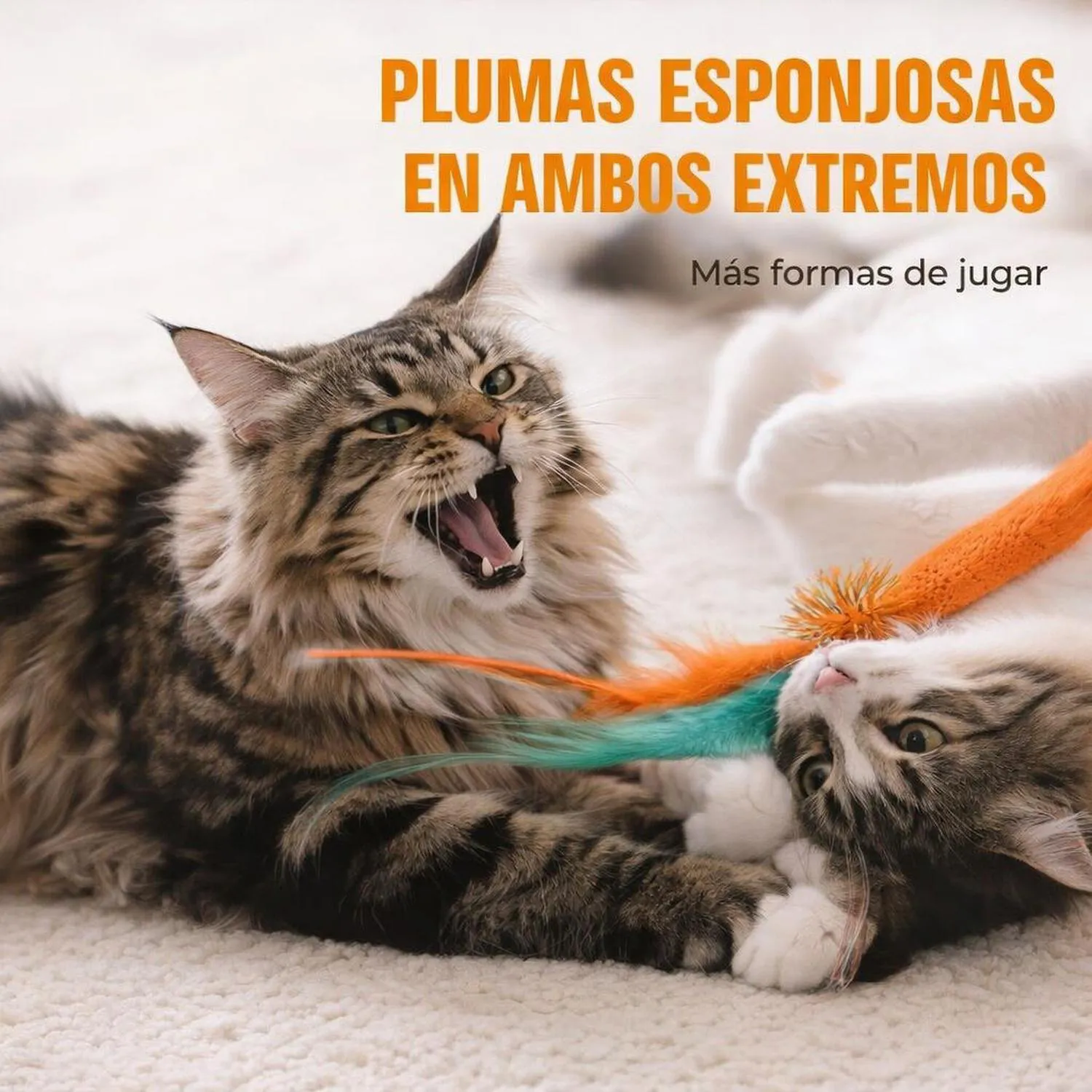 Juguete para Gatos Tubos Hierba Gatera Malla 40 cm PetPrana 4