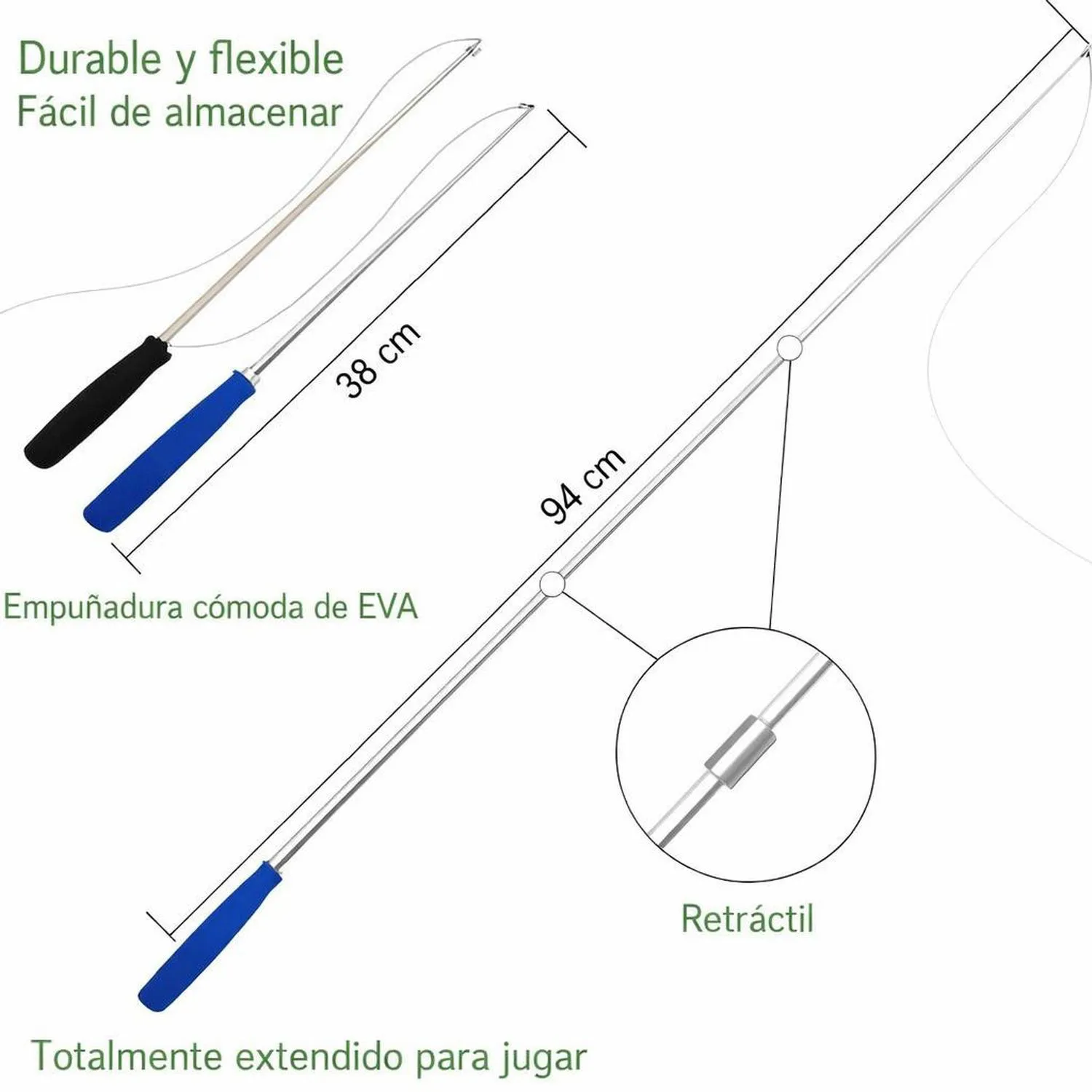Juguete para Gatos Varita Plumas Natural Interactiva EcoCity