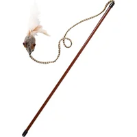 Juguete para Gatos Varita Plumas Sonido Realista 40 cm Our Pets