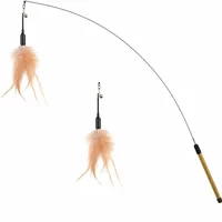 Juguete para Gatos Varita Plumas Interactiva 87.63 cm Pawaboo
