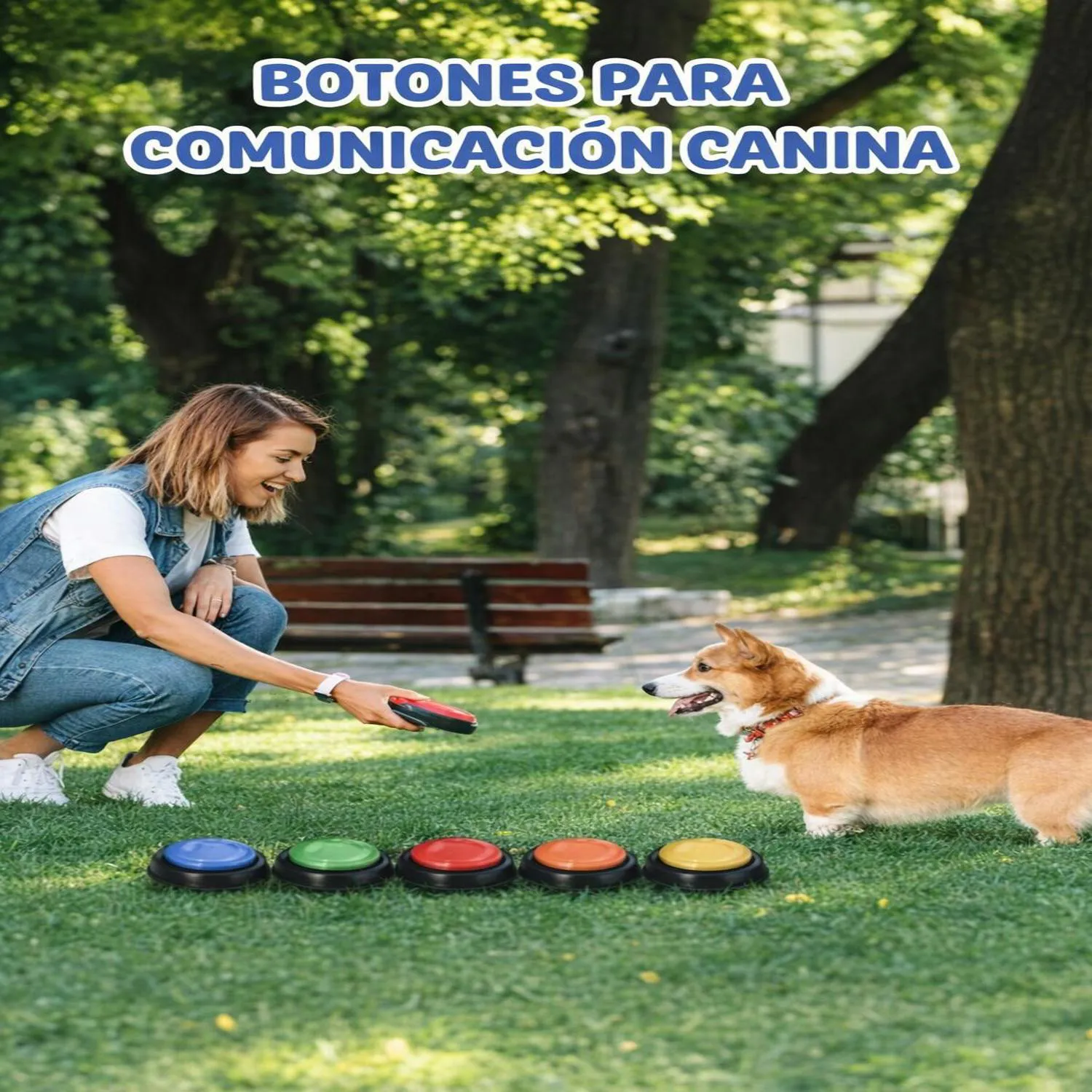 Juguete para Perros Botones Comunicación ABS 6 Unidades Acools 4