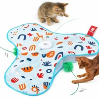 Juguete para Gatos Automático Escondite plumas tela recargable Potaroma