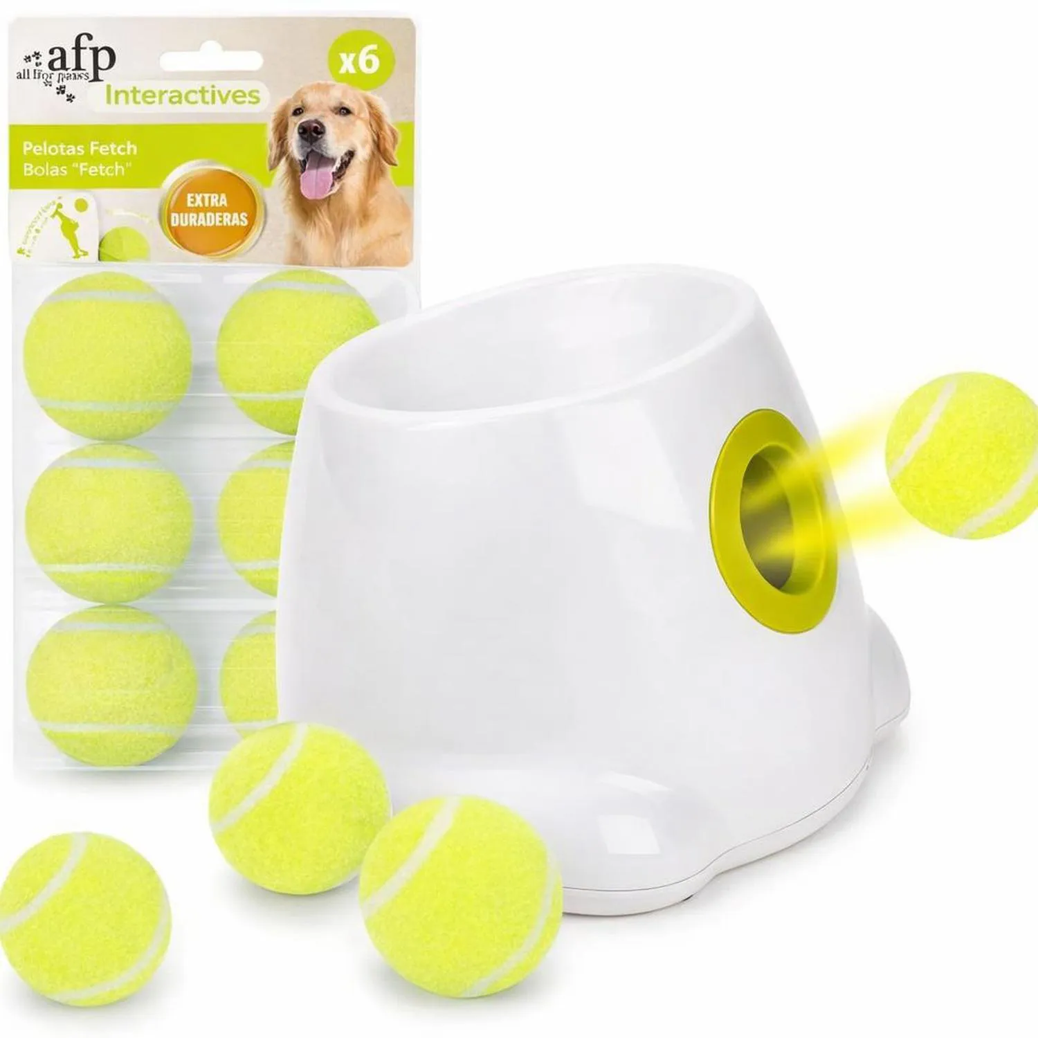 Juguete para Perros Lanzador Automático tenis 6.35 cm Paquete All For Paws