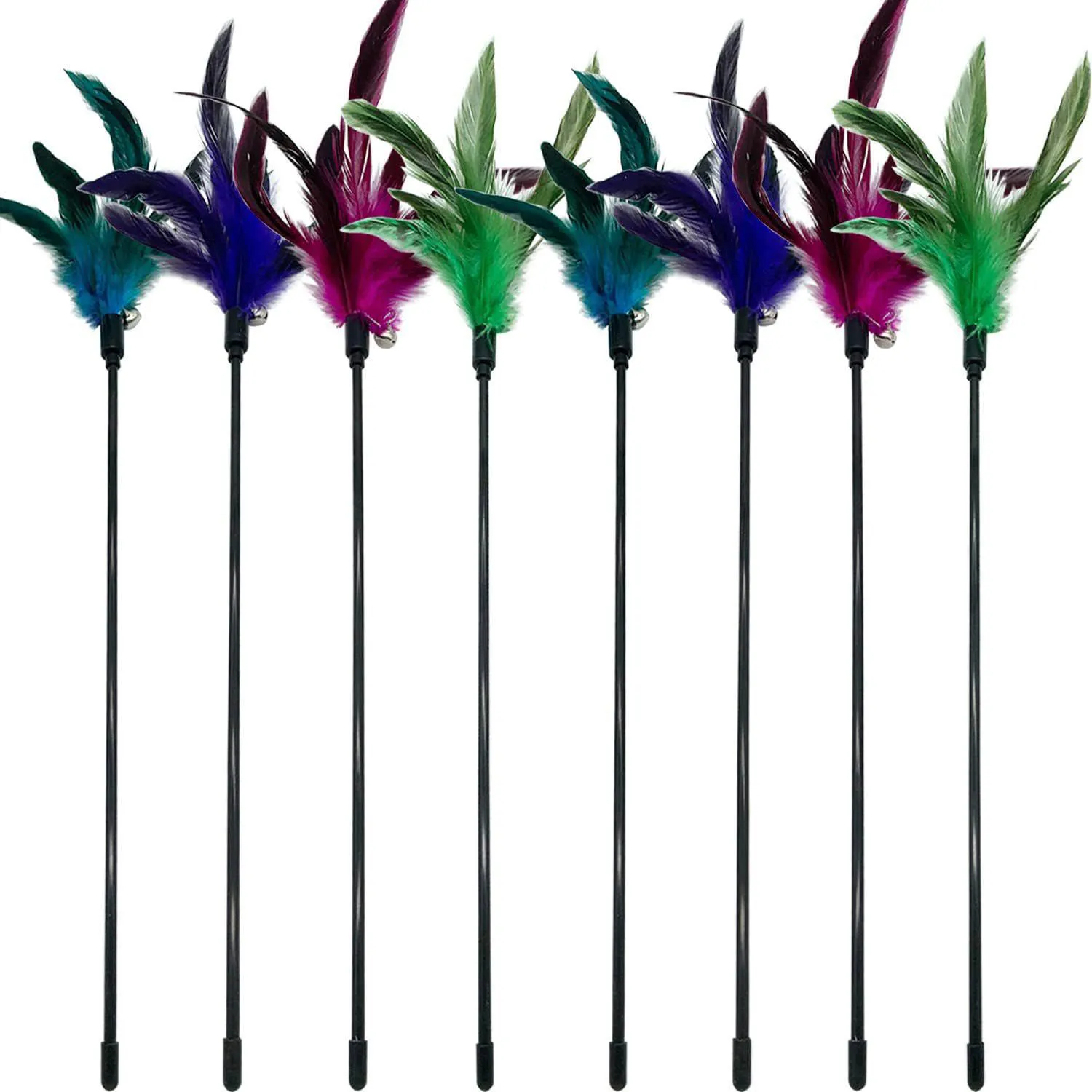 Juguete para Gatos Varita Plumas Interactiva 49 cm Cateness