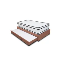 Combo Cama Tarima Nube 120X190 Semidoble Camel