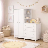 Closet con Cómoda Madrid Blanco