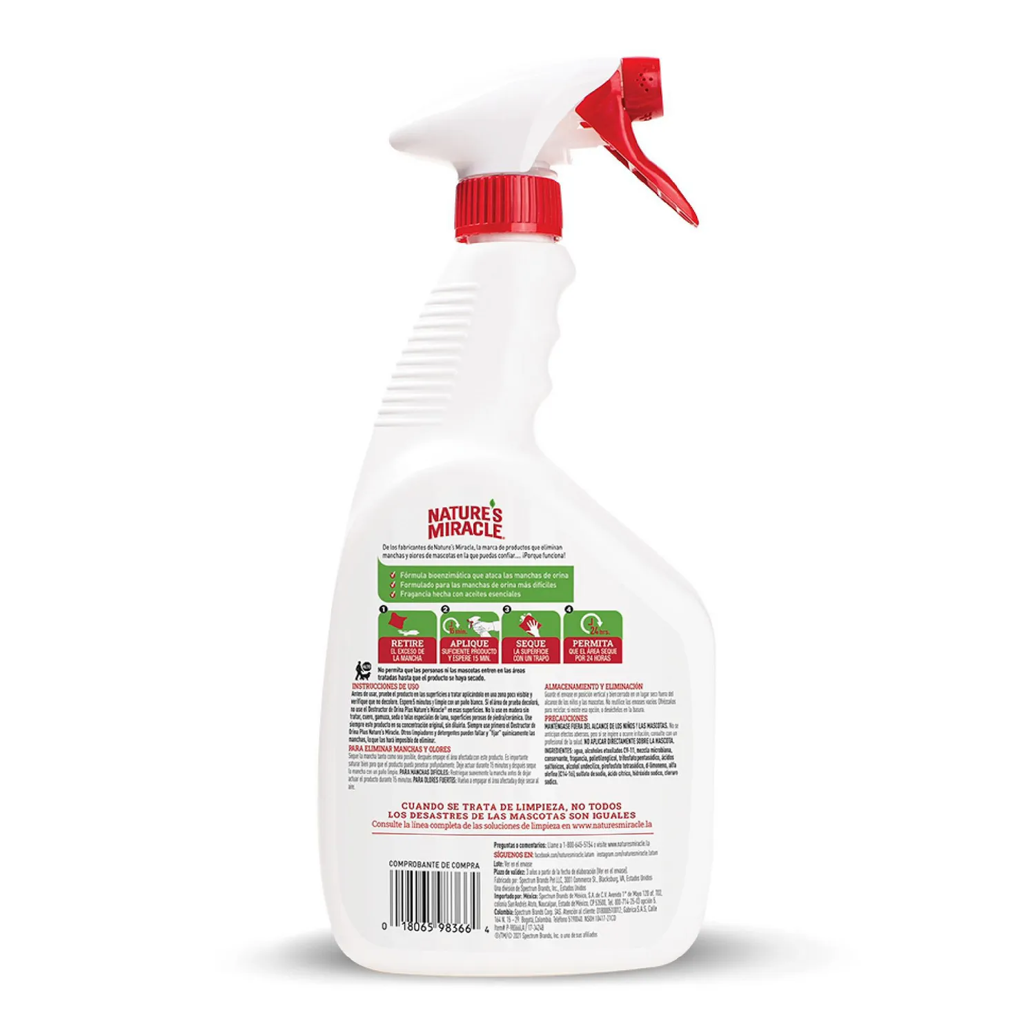 Destructor Orina Plus para Perro 946Ml Natures Miracle 3
