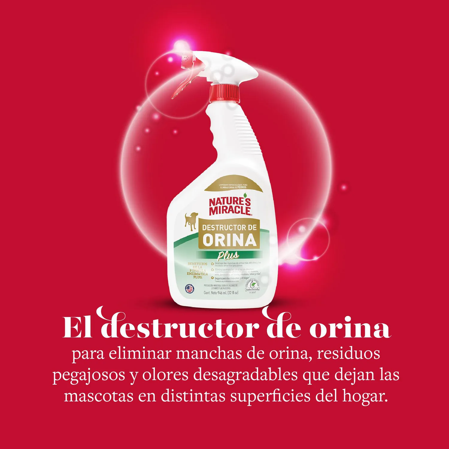 Destructor Orina Plus para Perro 946Ml Natures Miracle 4