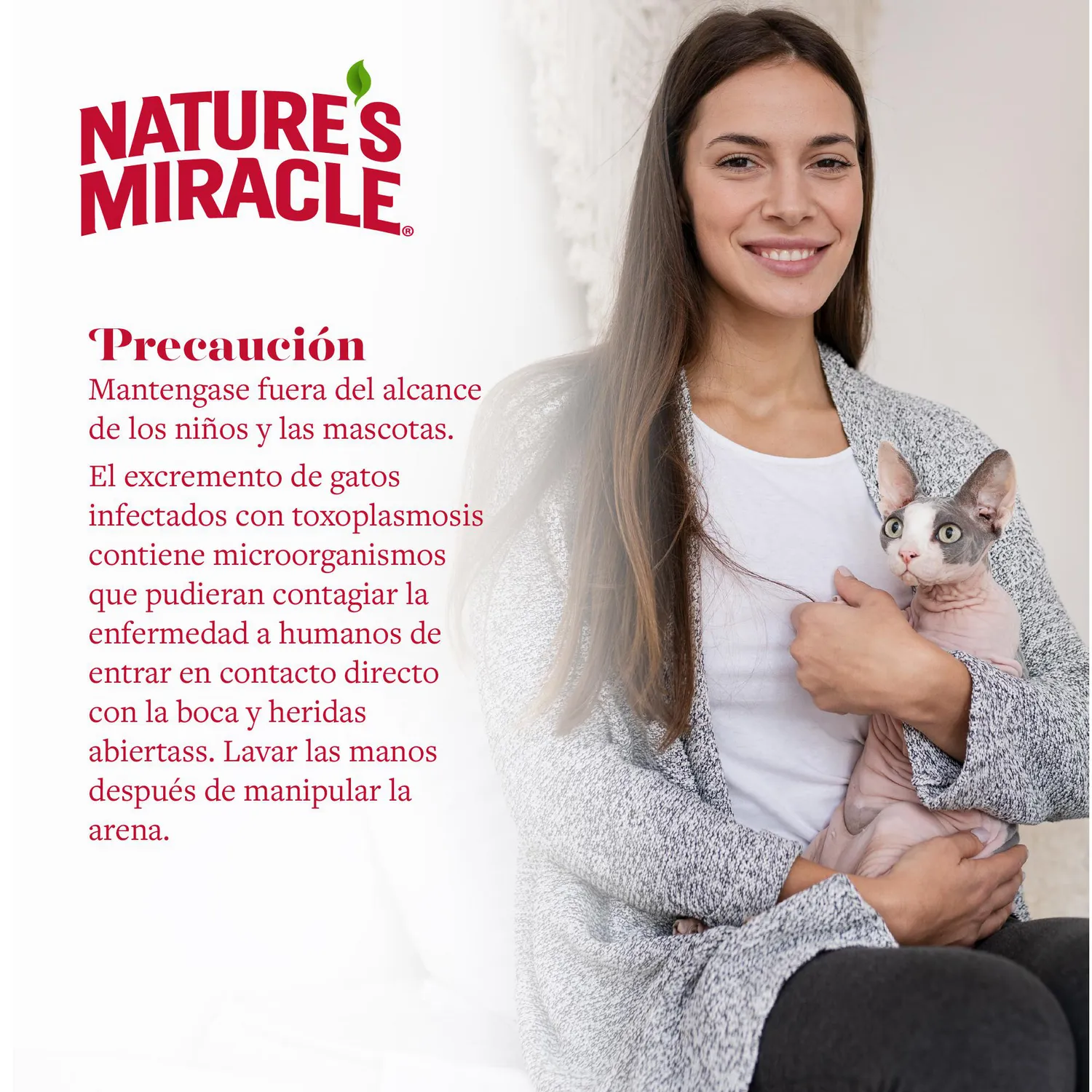 Polvo Destructor De Olores Gato Arenera 567G Natures Miracle 7