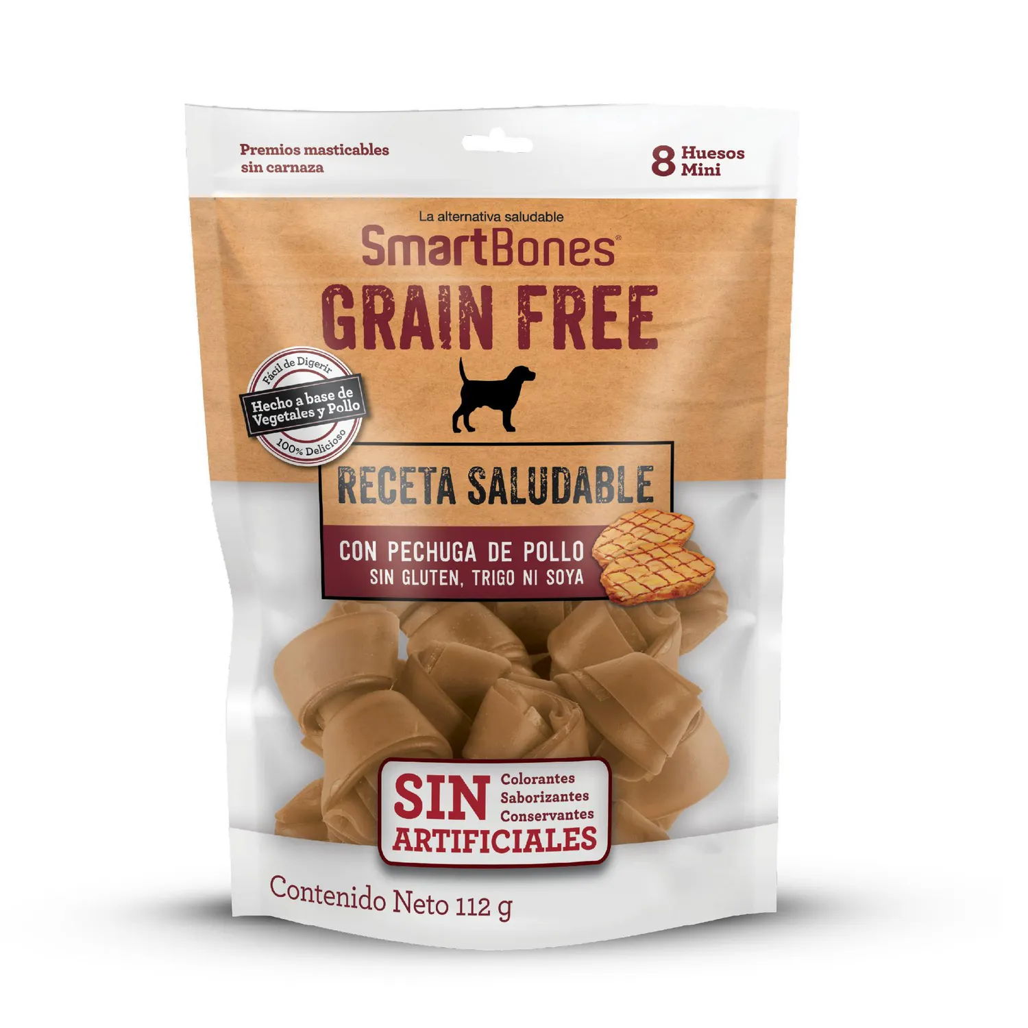 Snack Para Perro Smartbone Grain Free Mini 8Und