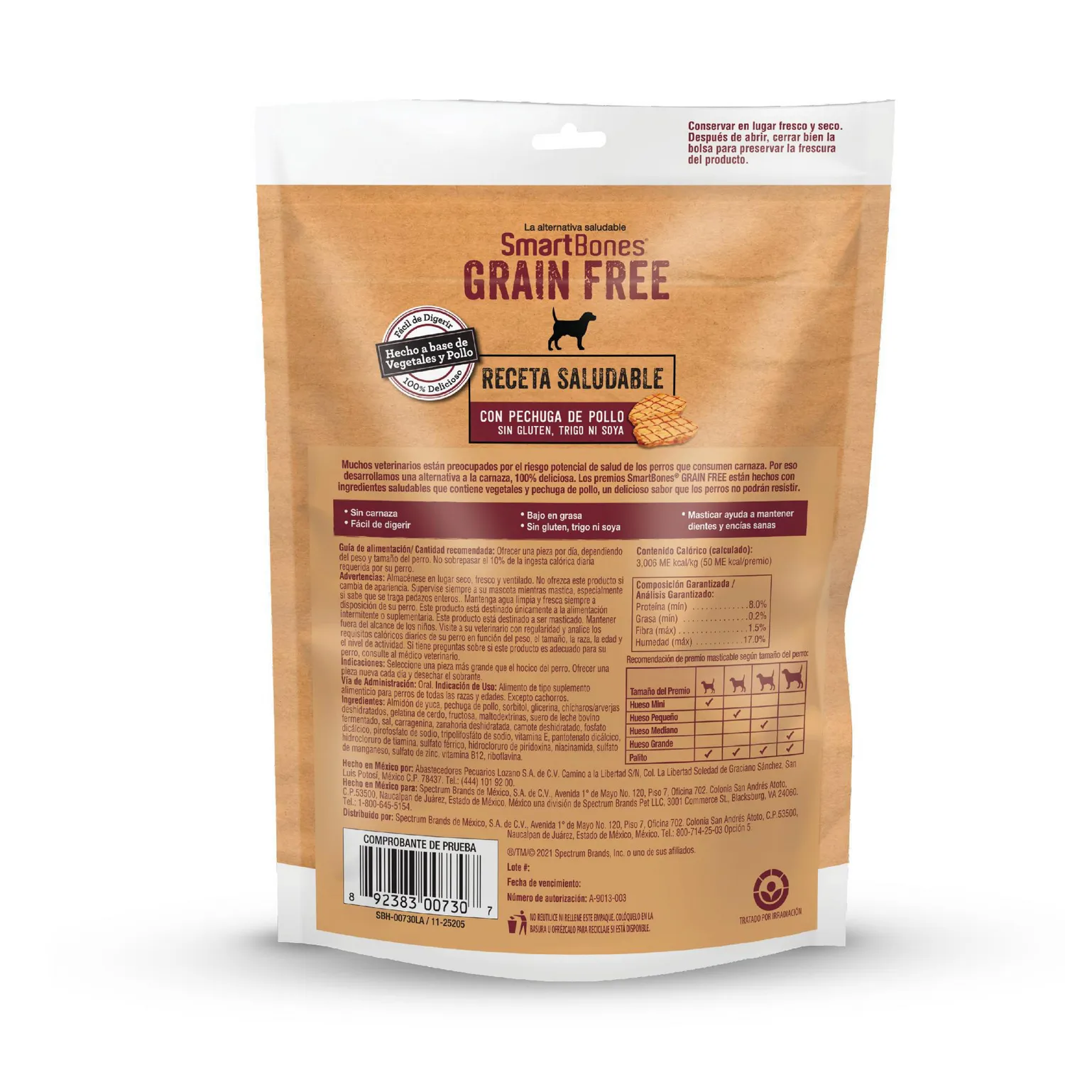 Snack Para Perro Smartbone Grain Free Mini 8Und 3