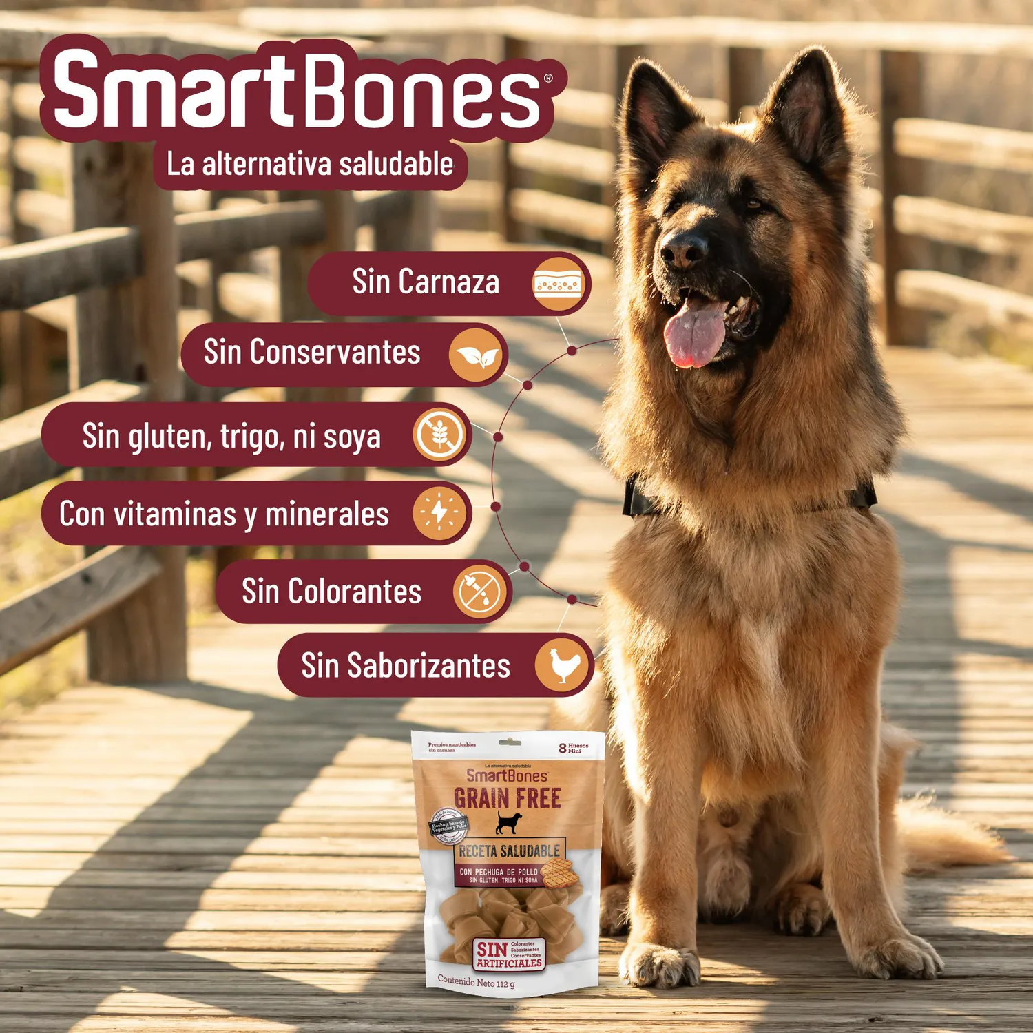 Snack Para Perro Smartbone Grain Free Mini 8Und 5