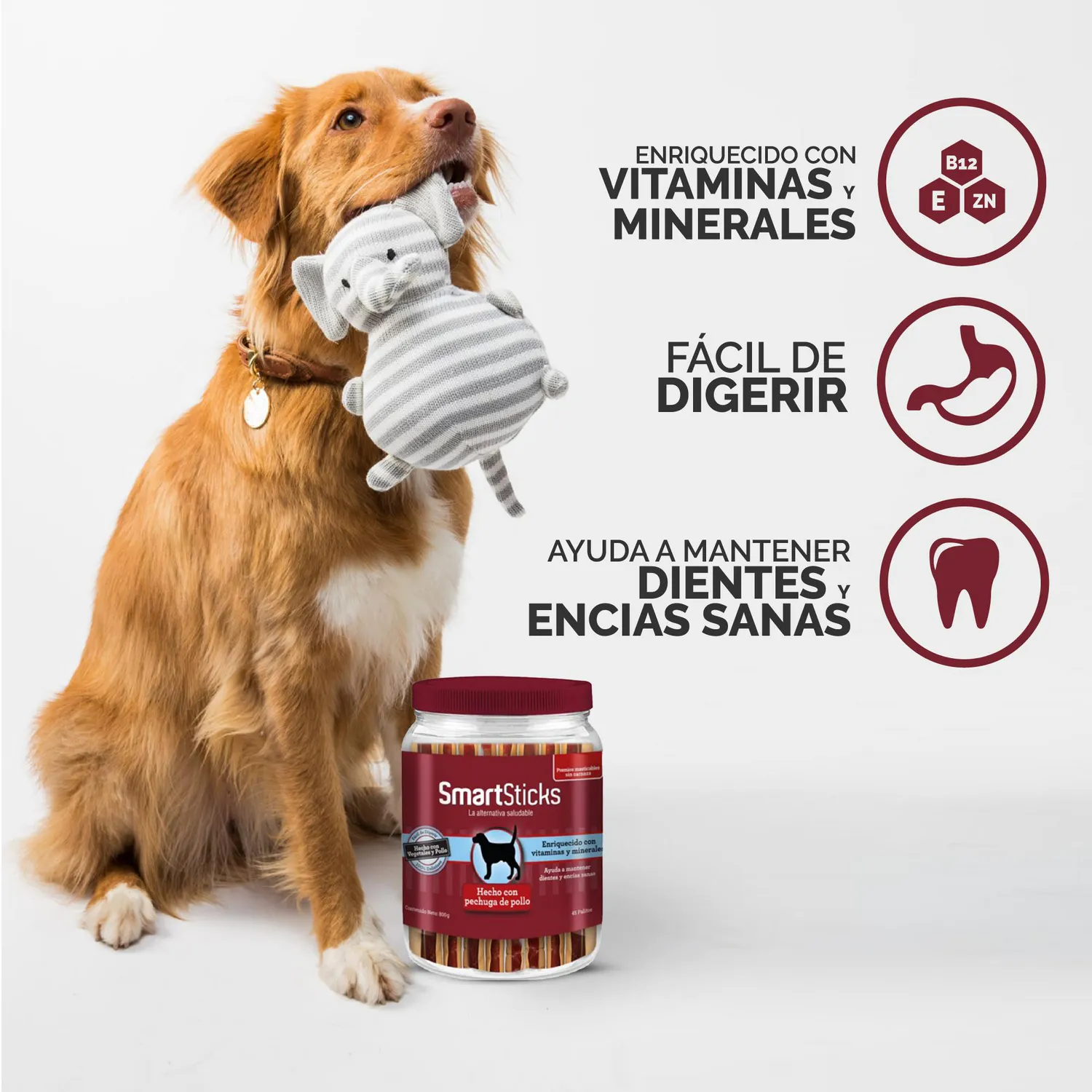 Snack Para Perro Smartbone Bombonera Chicken 45Und 4