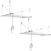 Set X2 Tendedero Con Polea Elevable 120x69cm Acero 100 Lbs