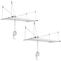 Set X2 Tendedero Con Polea Elevable 200x69cm Acero 100 Lbs