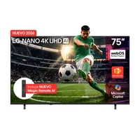 Televisor 75 Pulgadas Nano 4K UHD Channels Incluye Magic Remote LG 75nu855bpsa