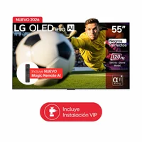 Televisor 55 Pulgadas 4K UHD OLED Evo Dolby Vision Atmos Incluye Ai Magic Remote LG Oled55c6psa