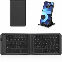 Teclado Inalámbrico Bluetooth Plegable OMOTON Recargable Multidispositivo Compatible con iOS Android y Windows
