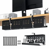 Organizadores de Cables de Escritorio en Hierro 40.6 cm paquete x2 unidades