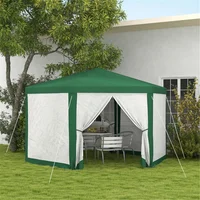 Toldo Mosquitero Exterior de Puerta y Ventana 394 x 341 x 250 cm Verde