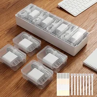 Organizadores de Cables de Escritorio en Plástico paquete x8 unidades