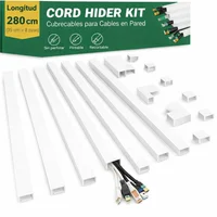 Organizadores de Cables en Plástico 279 cm paquete x8 unidades