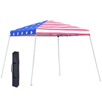 Toldo Exterior de Playa con Lámina de Protección Impermeable 300 x 300 x 241 cm Estampado