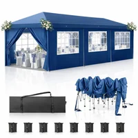Toldo Impermeable Exterior de Venta 900 x 300 x 270 cm Azul