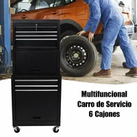 Baúl de Herramientas Genérico Metálico 6 Cajones con Ruedas