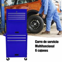 Baúl de Herramientas Genérico Metálico 6 Cajones con Ruedas