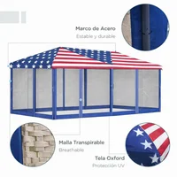 Toldo Mosquitero Exterior de Venta para Puerta y Ventana 585 x 295 x 270 cm Estampado
