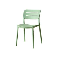 Silla Harriman Verde con Medio Espaldar y Diseño Minimalista